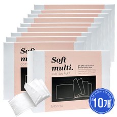 미샤 소프트 5겹 화장솜, 80매입, 10개