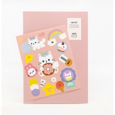 크림히어로즈 라라스티커노트(노트1권+스티커1장 1패키지), 라라, 1세트