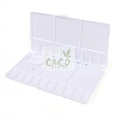 까코 미술용 플라스틱 파레트 아크릴 수채화 전용 팔레트 칸막이 물감 혼합판, 1개, 20칸