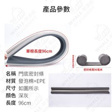 門底密封條 防塵隔音, 1個, 門底密封條*一個（免膠免釘防塵隔音）