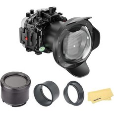 시프로그스 수중 하우징 소니 A7III A7R III용 +WA005A 6인치 돔 포트 키트 잠수 케이스 플랫 포함 A7R3 A7M3용 2870mm F3.55.6 2470mm F
