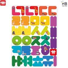 마그피아 아리아띠 자석글자 한글, 1개, 35피스, 혼합색상