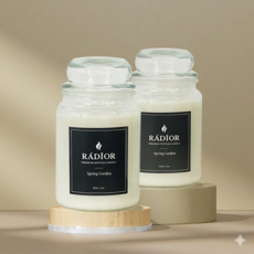 라디오르 프리미엄 소이왁스 캔들, 1개, 600ml, 스프링 가든