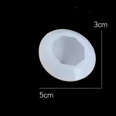 홈베이킹 실리콘몰드 보석 양갱몰드 모양틀 원형 3연 다이, 1개, 모델4