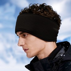 방한 헤어밴드 귀마개 헤드밴드 러닝 스포츠 등산 축구 아웃도어 겨울 보온, 블랙, FREE (One Size)