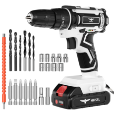 21V 무선 임팩 드릴 드라이버 세트 KC인증 40N.M LED 1.2kg 초경량, 1개