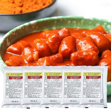 소문난부부 떡볶이 분말소스 중간맛 50g 2인분, 5개