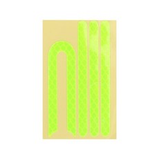 JIA M365 1S 스쿠터 후면 보호 커버 전면 전동 부품 스티커 반사, Fluo scent, 1개