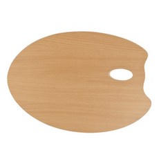 時代中西畫材 義大利MABEF M/O橢圓型調色板 山毛櫸木 輕巧好握 顏料混合容易 清洗方便, 1個, M/O3040