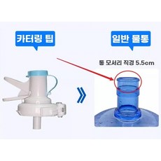 생수통 거치대 받침대 정수기통 다이 물통거치대 정수기보관 생수보관 주방수납, 1개, V. 5.5 직경의 기존 압력선 플랫 아웃 스냅 온 워