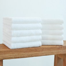 쉬라즈리빙 더소프트 호텔수건 120g 30수, 10개, 화이트