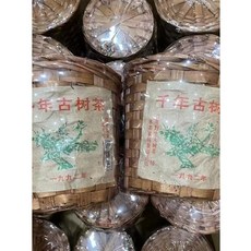 운남 전통 보이차 1992년산 천년 고수 야생차 죽광차 산차 장향 노생차 400g, 1개