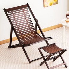 전원주택 옥상 의자 휴식 휴대용 접이식 빈티지 통풍 테라스 A. 난주 리클라이너