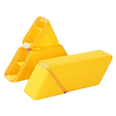 IANSOSO 실리콘 스탠딩 필통, 1개, 옐로우