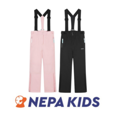 [백화점 매장판] 네파 키즈 스키바지 여아 아동공용 윈터 스키 스노우보드 썰매 겨울 스포츠 방수 발수 기능성 스키복 스키팬츠 멜빵바지(멜빵 탈부착 가능)