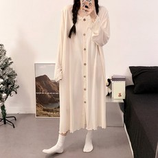 여름 산후복 가슴 패드 내장 수유 원피스 잠옷 산부인과 입원용 가벼운 착용감 부드러운 감촉의 홈웨 분리 연퍼플