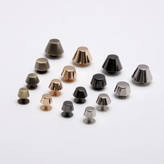 짱패브릭 나사형 소꼬발 / 가방발 / 가방받침 / 가방찡, 실버, 1개