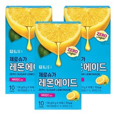 담터 제로슈가 레몬에이드, 3개, 10개입