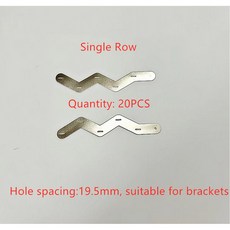 18650 리튬 배터리 W형 니켈 간격 적합 19.5mm 5개 병렬 단일 브래킷 행 스트립 및 이중 시트에, Single Row 20pcs