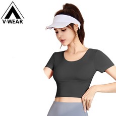 緊身短袖 顯瘦T恤 冰感運動上衣 彈性圓領女