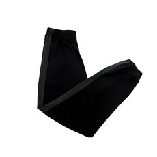 運動縮口褲 女瑜珈褲 黑-(深灰邊)