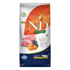 Farmina 法米納 ND 貓飼料 大包, 1個, PC6結紮成貓-南瓜/羊肉藍莓5kg, 5kg, 羊肉、南瓜、藍莓