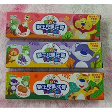 LION日本獅王 兒童牙膏 45g 草莓/葡萄/橘子口味 幫助防蛀, 1個, 草莓