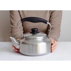 소리야나기 일본 스테인리스 무광 주전자 2.5L 인덕션 사용, 1개, 실버