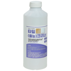 욕실 타일세정제 물때제거 줄눈청소 화장실 변기 세면대 청소 타일크리너, 1개, 1L
