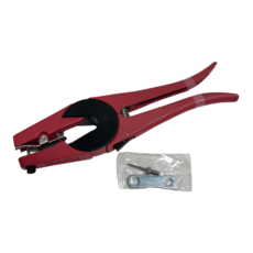 국내배송 이표 장착기 가축 식별 펀치 소 염소 돼지 귀표 장착기 가축용품 동물 귀 라벨 펀칭기, 1개