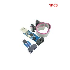 USBASP USBISP AVR 프로그래머 지지대 Win7 64 마이크로컨트롤러 프로그래머 3.3V 5V 전원 USB ISP ASP ATMEGA8 ATMEGA128, 4) Straight And Board, 1개