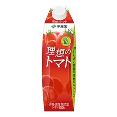이토엔 이상적인 토마토 캡 첨부 종이팩 1L×6개, 1L
