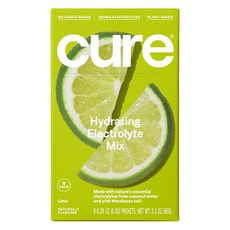 cure HYDRATION 補水電解質粉 萊姆口味 8入, 1個, 66g