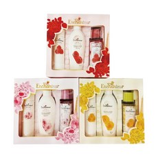 Enchanteur艾詩 玫瑰香氛禮盒組 (身體乳+爽身粉+噴霧), 1個, 粉色浪漫