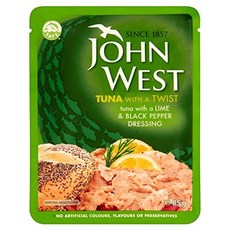 존 웨스트 참치 라임 & 페퍼 파우치 85g John West Tuna Lime & Pepper Pouch 85g, John West Tuna Lime & Pepper P, 1개