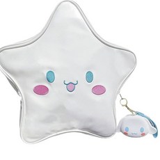 FAPIPOS 옐로우 스타 귀여운 백팩 가죽 스타 이타 백팩. Y2K 스타 숄더백 (옐로우) A-big-star-white-1 일본 빈티지 아이다 백 Y2k