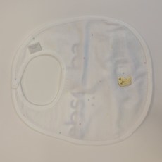 압소바 신생아 턱받이 자극없이 부드러운 캐릭터 자수 신생아 침받이