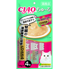 CIAO 啾嚕肉泥 貓零食 15g x 4, 1個, SC-175 啾嚕肉泥-腎臟健康雞肉, 60ml, 雞肉