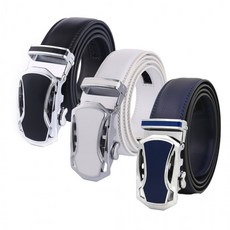 시티 골프 자동 벨트 고급 소가죽 남성 허리띠 캐주얼 골프 정장벨트, 1개, 블랙