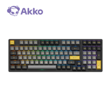 Akko 악코 Black & Gold 3098B Plus 블랙골드 기계식 핫스왑 3모드 키보드 RGB LED 백라이트 ASA 프로파일 Cream Yellow Pro 스위치