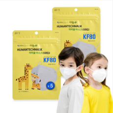 휴먼텍아이숲황사마스크(소형)(KF80) 50매, 1개, F