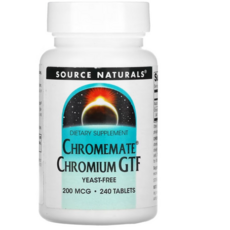 Source Naturals 크롬메이트 크롬 GTF 200 mcg 타블렛, 240회분, 1개