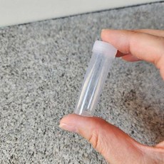 투명 플라스틱 케이스 바늘 보관 용기 작은 원통형 뚜껑 있는 보관함 자수 도구, 1개, 상세페이지 참조