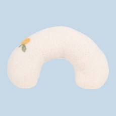 모모원 강아지 고양이 겸용 쿠션 반려동물 꿀잠 반달베개 세트, 화이트, 1개