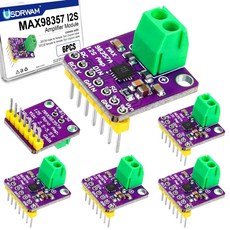 MAX98357 I2S 3W 클래스 D 앰프 브레이크아웃 보드 6개 DAC 디코더 모듈 라즈베리파이 ESP32 아두이노제로, 단일