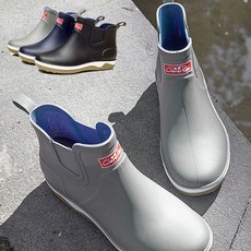 남성 클래식 무광 레인부츠 발목 미들 장화 작업화 방수부츠