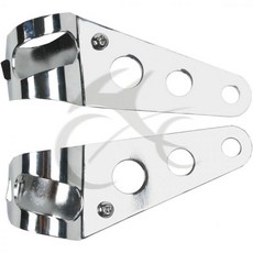 TCMT 헤드라이트 장착 브라켓 포크 귀 오토바이 밸리 바이커 카페 레이서 283134mm 크롬, Chrome, 1개
