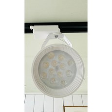 LED 12W 碗公造型軌道射燈 110V-220V寬電壓, 1個, 白殼暖光