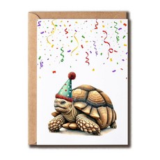 [ 956349 ] 고기아트 재미있는 거북이 카드 - 생일 축하 간단한 기념일 유머러스 건배 여성 남성