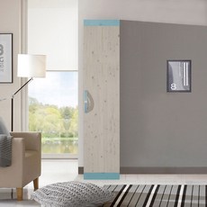 솜씨방 심플 친환경 E0 400 틈새옷장 (이단봉형) 낮은 신혼부부 원룸, 워시블루